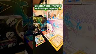 Prismatic evolutions pack opening 🙂 #pokemon #pokémon #pokemoncards #pokemontcg #pokemonunite #fypシ