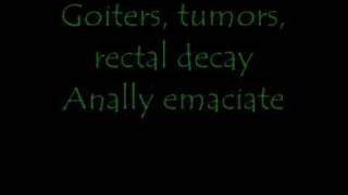 Cattle Decapitation - Colonic Villus Biopsy Performed on the Gastro-intestinally Incapable lyrics
