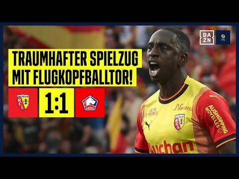 Flugkopfball ins Glück! Lens kämpft sich langsam aus der Krise: Lens - Lille 1:1 | Ligue 1 | DAZN