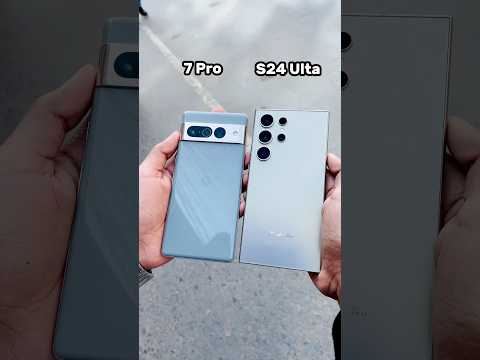 Google Pixel 7 Pro Vs Samsung Galaxy S24 Ultra || Camera Zoom Test! #shorts