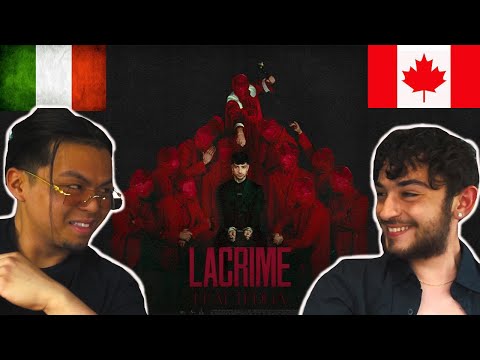 CANADIANS REACT TO ITALIAN TRAP - Tony Effe, Tedua - Lacrime (Visual)
