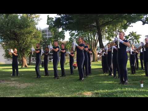 Blue Stars 2017 Hornline in the lot: Young and beautiful