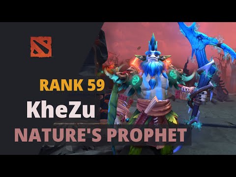 KheZu (Rank 59) plays Nature's Prophet Dota 2 Full Game