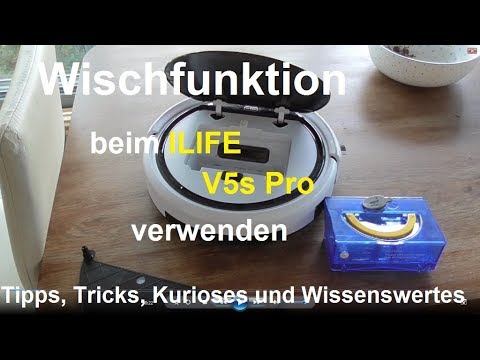 Wischfunktion beim Saugroboter ILIVE V5s Pro Wischroboter Praxistest