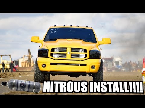6.7 CUMMINS GETS BIG NITROUS KIT!!!! NX EXPRESS INSTALL PART 1!!!!