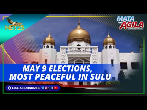 May 9 elections, most peaceful in Sulu
