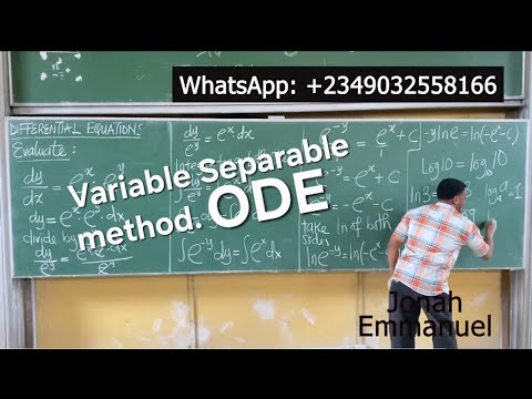 Variable Separable Method 1: How to Solve Differential Equations by Variable Separation #ODE