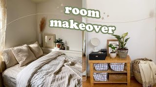 EXTREME Room Makeover + Tour | minimal, neutral, pinterest inspired