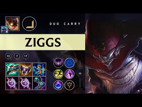 Ziggs Carry vs Draven - EUW Master Patch 25.24