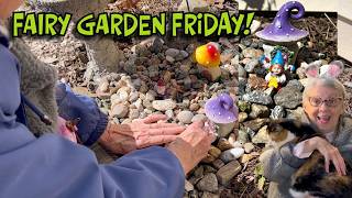 FAIRY GARDEN FRIDAY: Spring Clean-up & Lots of Rocks! The Fat Squirrel & The Peanuts!
