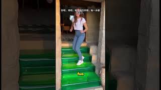 Download lagu This Girl Is Having Fun On Her Jelly Staircase 🤯 mp3