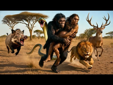 How Early Humans Battled Giant Prehistoric Beasts to Survive | Life Million Years Ago