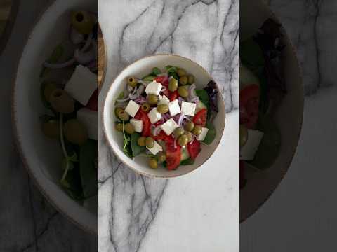 . Easy salad, Dressing extra virgin olive oil, salt, oregano and lemon