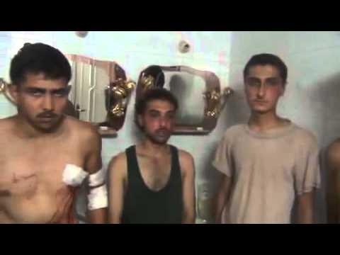 أسرى عناصر النظام من كتيبة المسيفرة بعد السيطرة عليها في ريف درعا