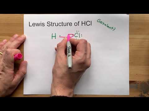 Draw the Lewis Structure of HCl (hydrogen chloride)
