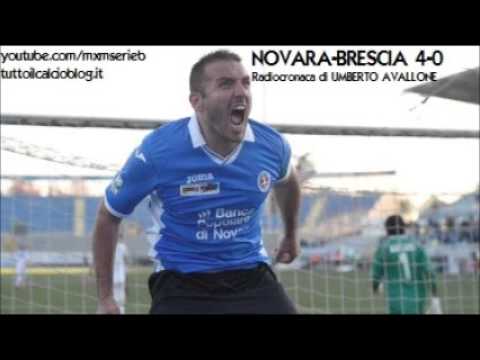 Novara-Brescia 4-0 - Radiocronaca di Umberto Avallone (7/11/2015) da Rai Radio 1