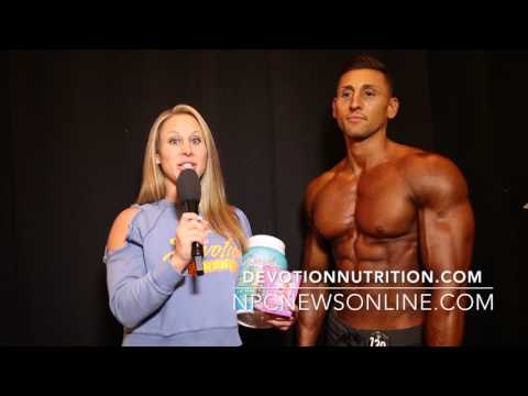 2017 NPC Atlantic States Overall Men's Physique Winner Anthony Scalza.