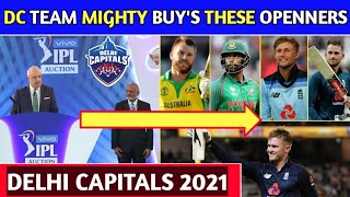 IPL 2021 Auction - Delhi Capitals Mighty Buy's These Opening Batsman For IPL 2021 || Jason Roy IPL