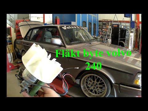 FLÄKT BYTE VOLVO 240/Replacing fan on a volvo 240 DIY