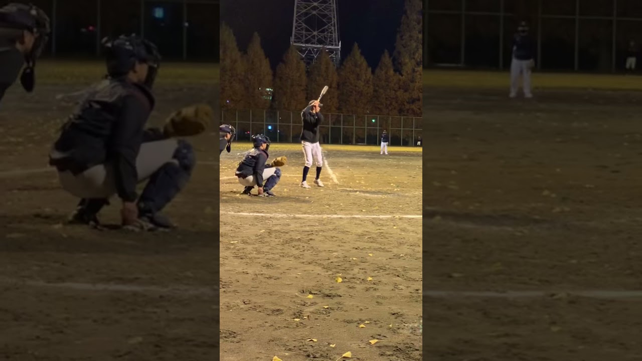 【奇跡の1発‼️】1年振りの草野球でまさかの…😳