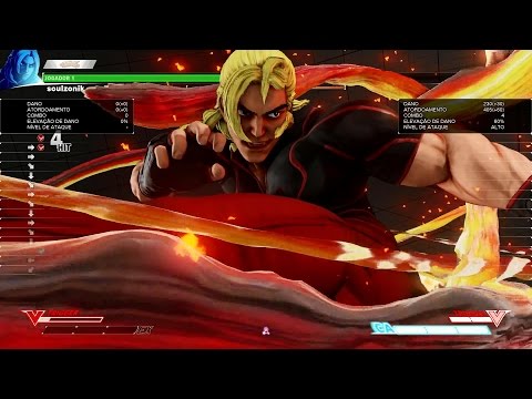 Street Fighter V - BETA - Ken - Combos Fáceis / Easy Combos BnB