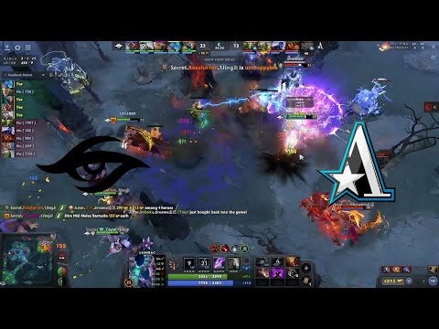 End game Secret vs Aster Game 1 the International 2022