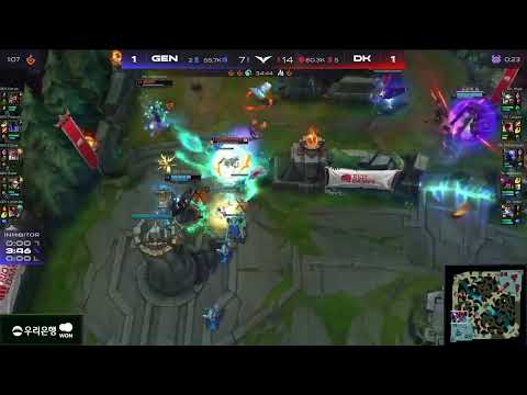 GEN VS DK | DK DOMINATE TEAMFIGHT AFTER GOOD RYZE TP | LCK 2022