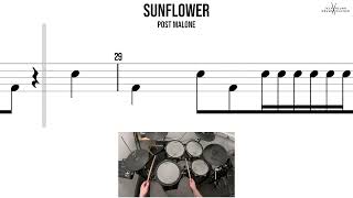 Download lagu Sunflower  Post Malone🥁 Hard Beginner Version mp3