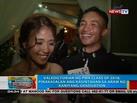 BP: Valedictorian ng PMA class of 2018, pinakasalan ang kasintahan sa araw ng kaniyang graduation