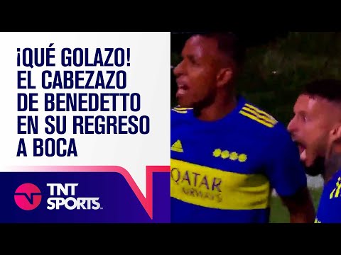 ¡QUÉ GOLAZO! El CABEZAZO de BENEDETTO en su REGRESO A BOCA ⚽🔵🟡