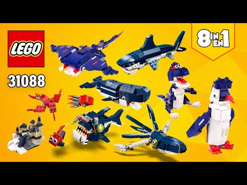 LEGO Creator Deep Sea Creatures Alternate Builds MOC [8in1](31088)[798 pcs] Building Instructions