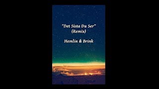 Det Sista Du Ser (Remix) - Hemlin &amp; Brink (lyrics)