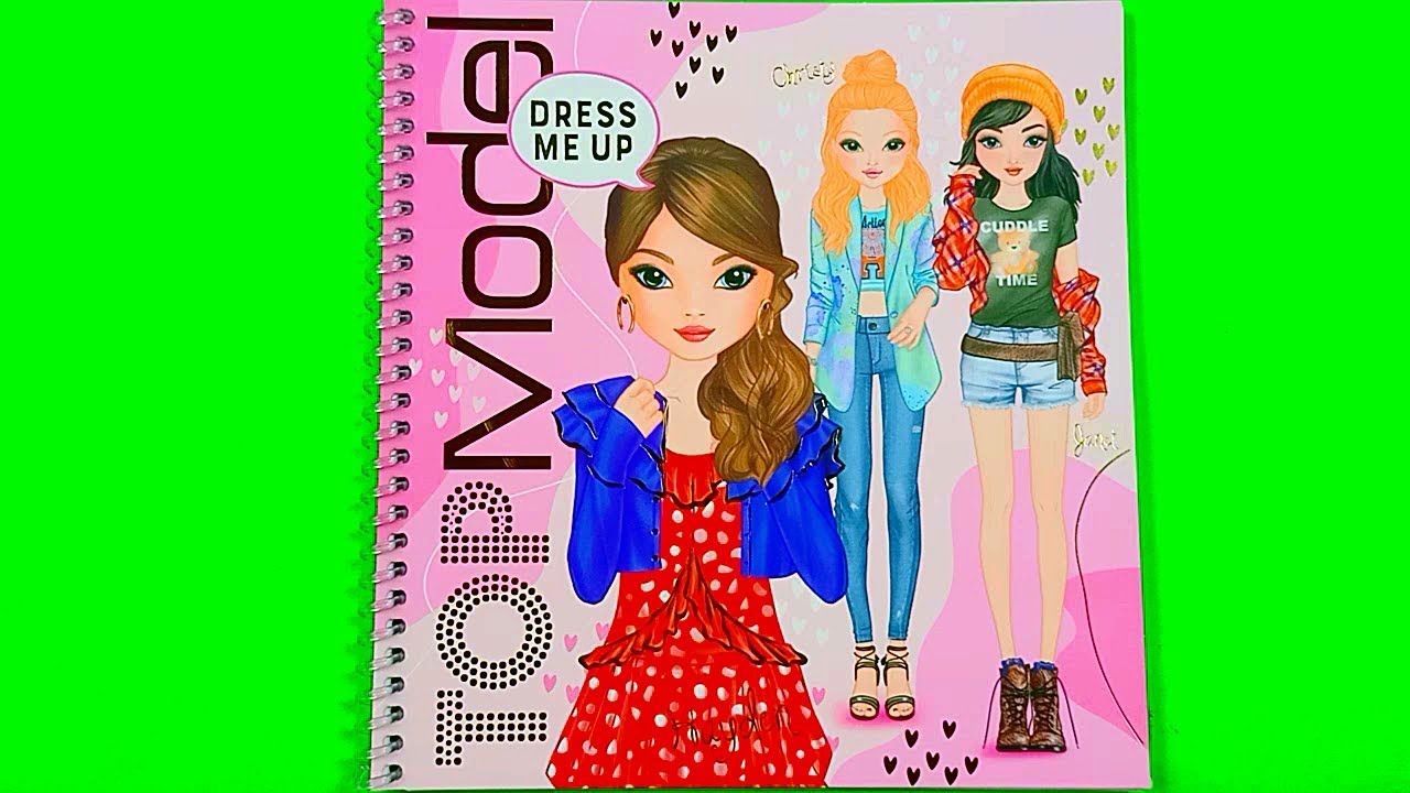 Hình dán thay trang phục | TOP MODEL DRESS ME UP | dán hình thiết kế thời trang | stickers PART 1