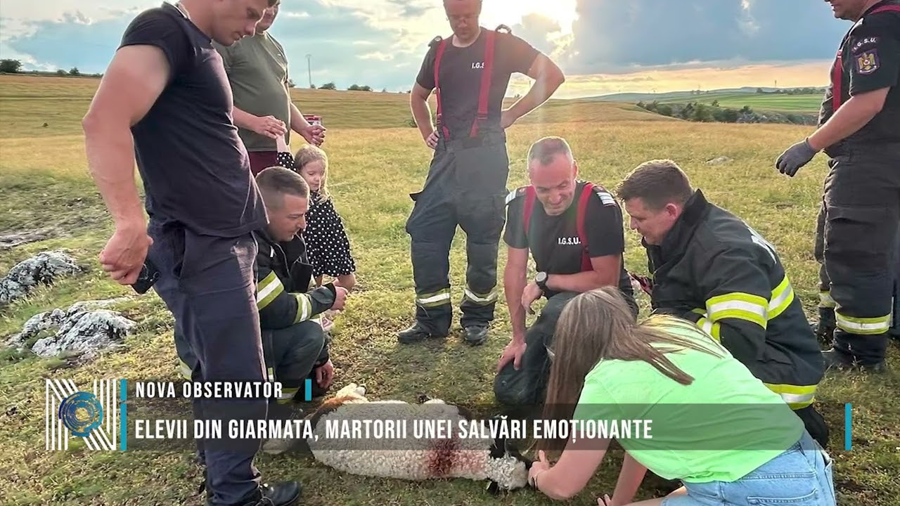 Elevii din Giarmata, martorii unei salvări emoționante