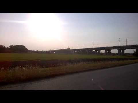 AV 9540 in transito al Bivio Novara Ovest ETR-500