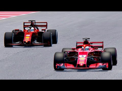 Ferrari F1 2019 vs Ferrari F1 2018 - Spanish Grand Prix