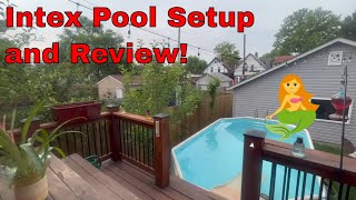 Intex Oval 16.5ft Pool Setup and Review! Intex Above Ground Backyard Pool Setup! Redneck Pool!