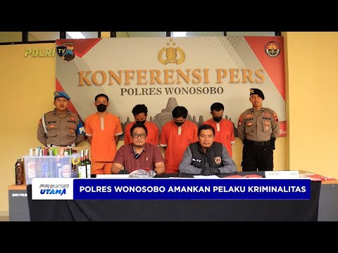 POLRES WONOSOBO AMANKAN PELAKU JUDOL, NARKOBA, DAN SITA MIRAS DALAM GIAT JULI 2025