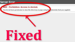 How To Fix Server Error 403 - Forbidden: Access Is Denied Error On Google Chrome