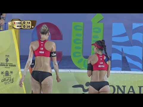 Pavan / Melissa 1 x 2 Agatha / Duda end points for the Beach Volleyball World Tour