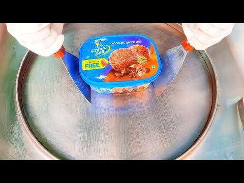 How to make choco chips family pack roll ice cream
