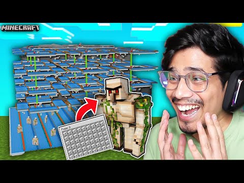 I Made MEGA IRON FARM In Minecraft Survival 😍