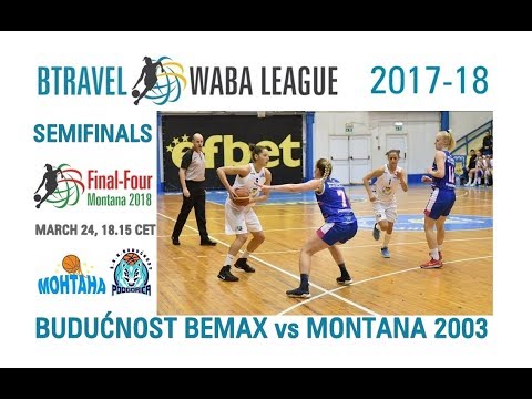 MZRKL Adriatica Women Basketball League Buducnost Bemax vs Montana 2003