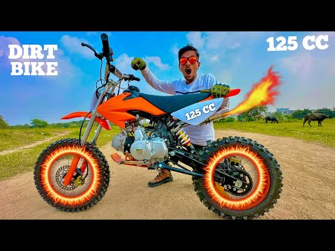 RC 125CC Powerful Motocross Dirt Bike Unboxing & Testing - Chatpat toy tv