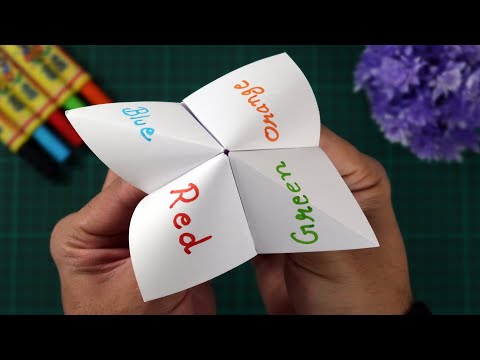 How to make a Paper Fortune Teller || Easy Origami || Origami - Fortune Teller