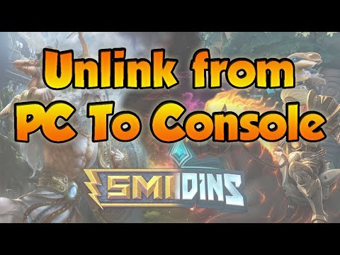 Hi Rez - How To UnLink PC to Console Hi Rez (Paladins...