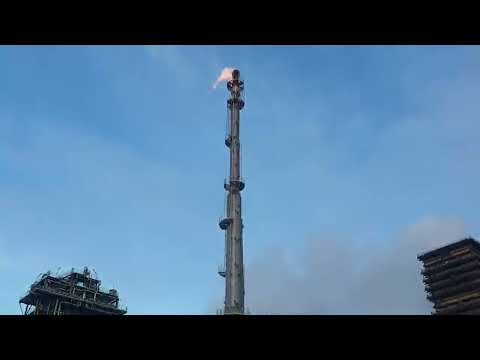 Kokerei Kühlwasser Einleitung in Rhein - Thyssen Krupp Pumpwerk Auslass Druckrohrleitung Rückstau