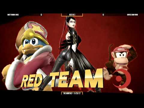 The Monthly | Matt Wawa Juice vs Bryce Dom Vivid - Winners Semi Finals - Smash 4 Triples