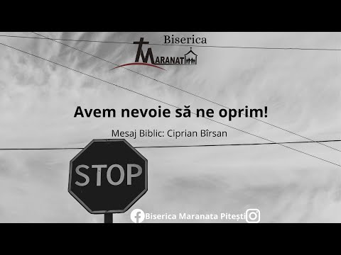 Ciprian Bârsan -  Avem nevoie să ne oprim  ( Psalmul 46 )