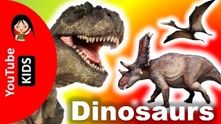 Learn Dinosaur Names and Sounds with Actual Pictures - YouTube Kids
